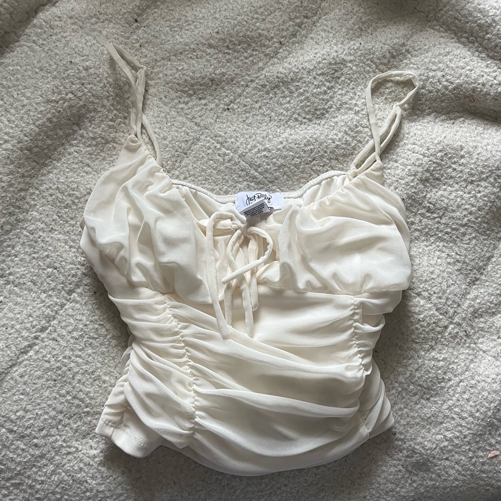 White ohbpolly tank top